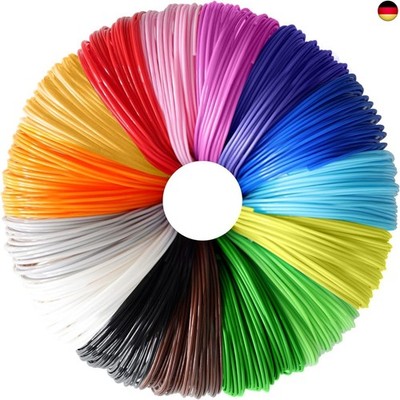 3D Drucker Filament 1.75mm PCL - 15 Farben, Je 5m,