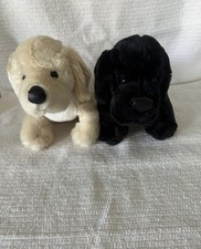 Ganz Webkinz Yellow Lab Ganz Webkinz Black Lab plush Dog Labrador Retriever