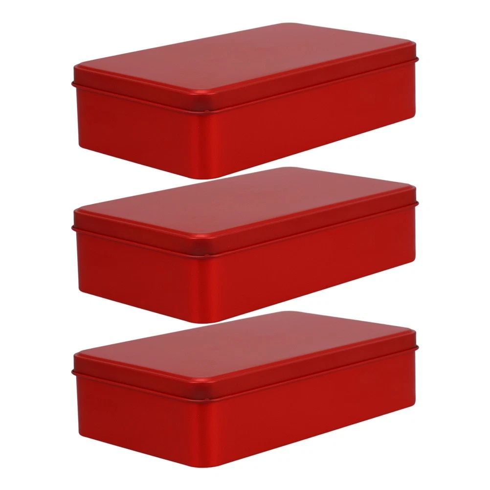 Scatola Portaoggetti Rosso 38x28x19 Cm Con Nastro Oro Rosa – Cartone Resistente, Pieghevole Per Casa E Ufficio