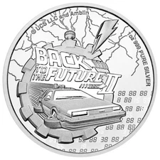 2021 Niue Back to the Future II Coin 1 oz BU .999 Silver in Original Capsule