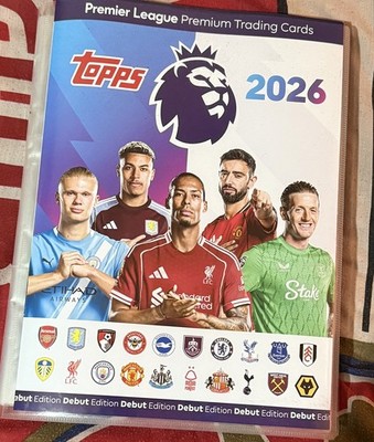 Topps Premier League 2026 im Binder 100% Komplett Base Set 1 - 450 Karten