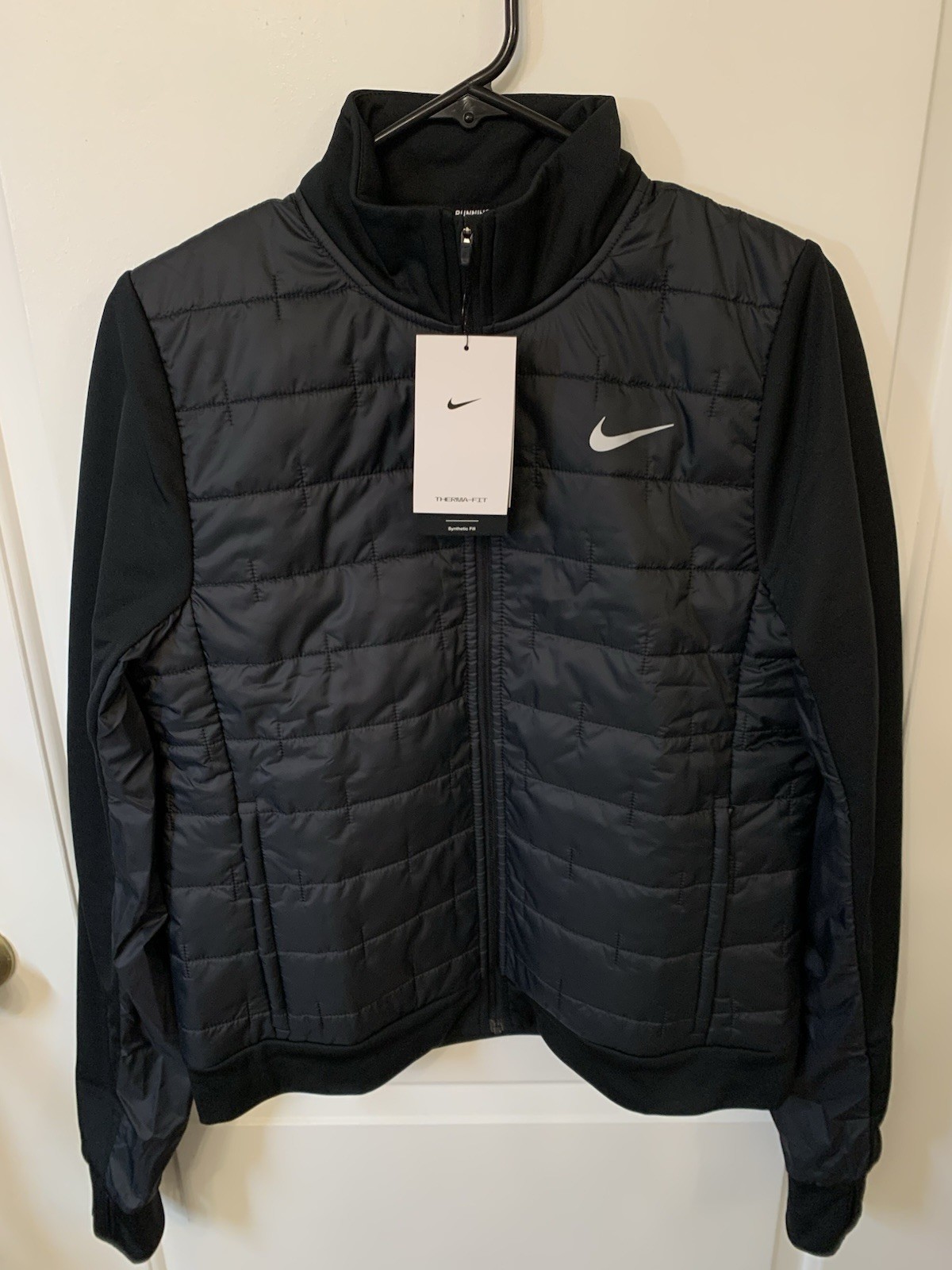 SACAI X NIKE Giacca da corsa Nike donna Therma sintetica full zip nera taglia media nuova con etichetta