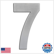 Exterior Adhesive House Number Gate Or Garage 6.3 Inch Stainless Steel Aisi 304