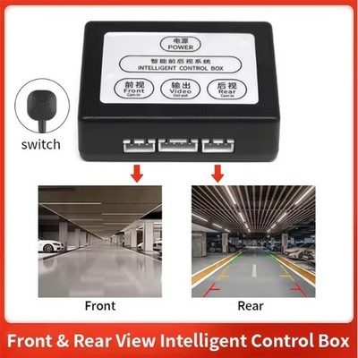 Car Parking Camera Front And Rear View Two-Way Control Box for Android screen