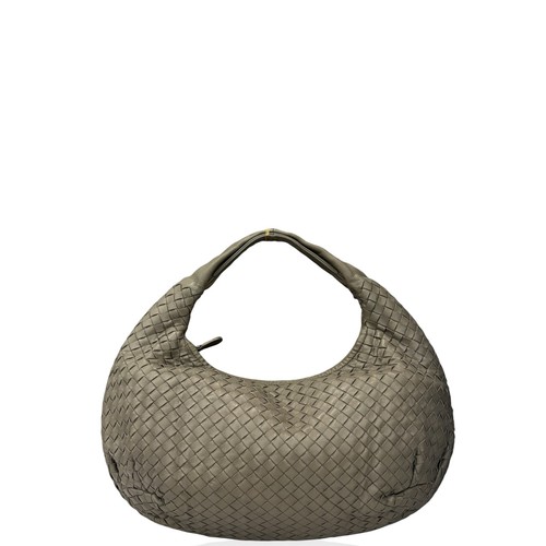 Bottega Veneta Medium Veneta Hobo Kaki Calfskin Intrecciato (ym042326e0)