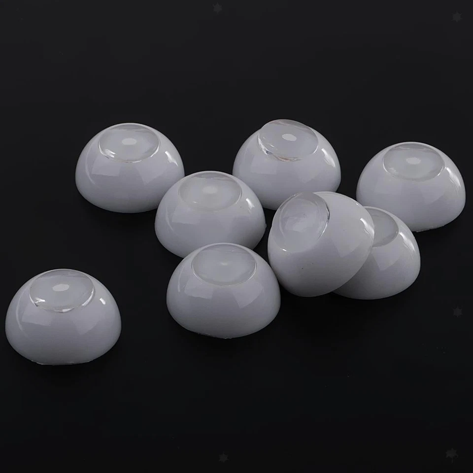 4 coppie 12 millimetri mezza tondi bambole vuote occhiali da 7 millimetri - Immagine 4 di 4