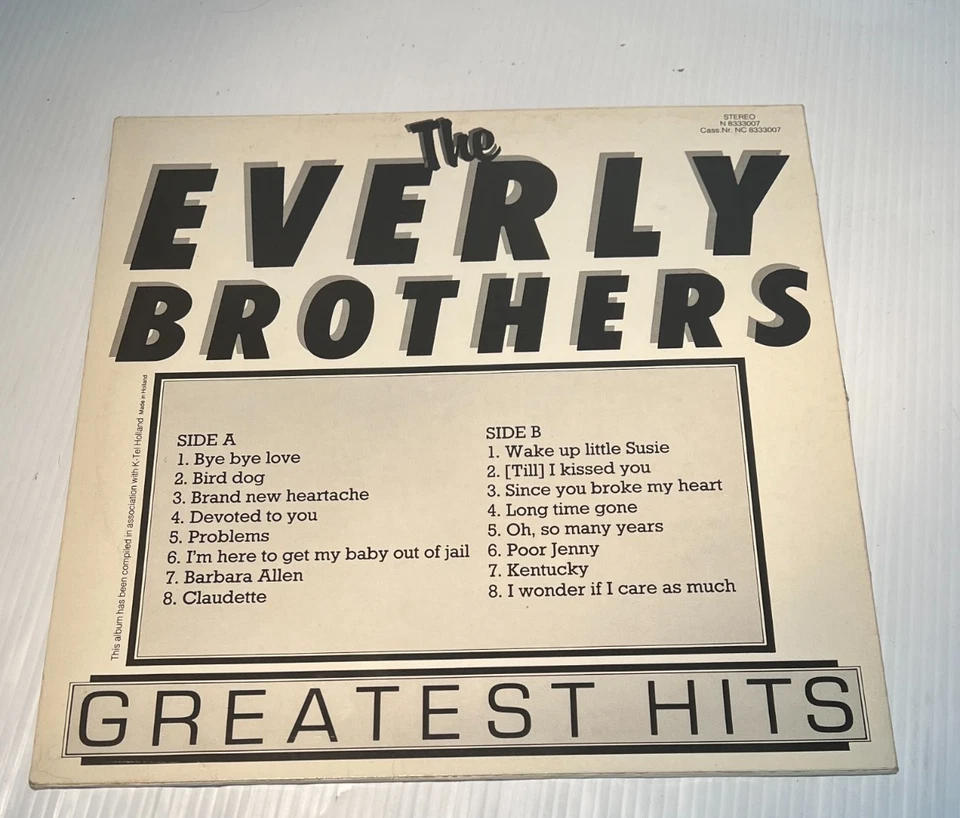 THE EVERLY BROTHERS Greatest Hits Vinyl LP Holland Import Neon 83333007 - VG - Image 3 of 4