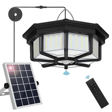 Solar Shed Light Indoor Outdoor, Aqonsie 288LED Solar Powered Motion Sensor P...