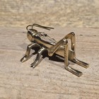 3" Vintage Style Solid Brass Fireplace Good Luck Hearth Cricket — photo 4