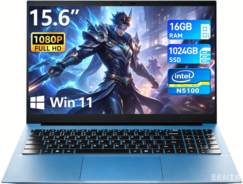 2026 NEW SGIN 18.5 inch Laptop Notebook Intel Celeron N5100 16GB RAM 1TB SSD