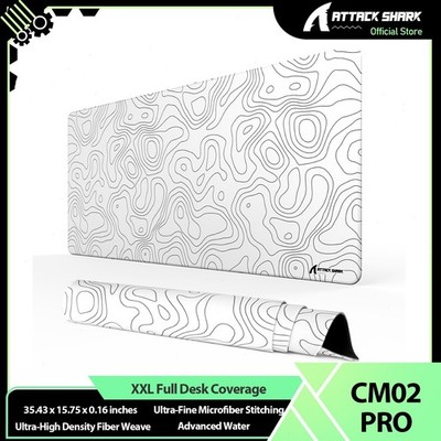 ATTACK SHARK CM02 PRO Extra Large Gaming Mouse Pad,with Anti-Slip Rubber