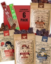 Savory Beef Jerky Variety Gift Pack-Great Gifts for Men | Gluten Free, High