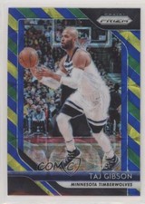 2018-19 Panini Prizm Choice Blue Yellow & Green Prizm Taj Gibson #97 0c6