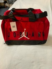 NWT JORDAN BIG BOYS VELOCITY DUFFLE BAG RED B...