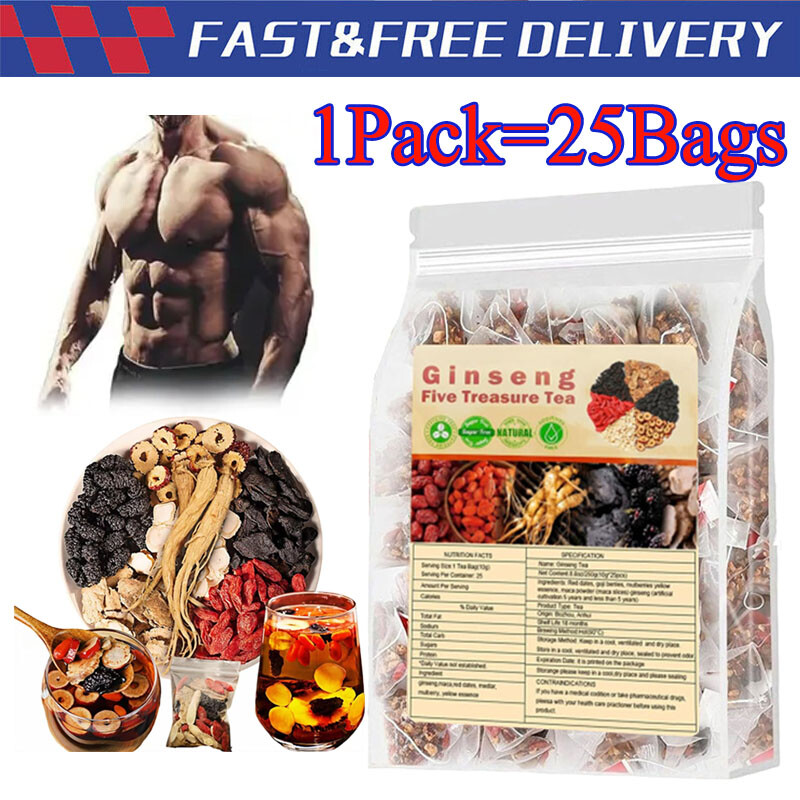 Tè Benessere 25 Bustine Tè Al Ginseng E Sei Tesori (Six Treasure - Foto 9