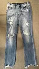 Judy Blue JB82425MD-PL Straight Fit Mid Rise 30 x 30