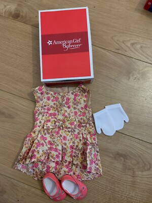 American Girl Puppe Melody Fancy Floral Kleid Outfit