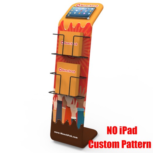 Custom 50" Literature iPad Display Stand Exhibition Trade Show Advertising Stand - Picture 3 of 11