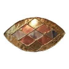 Hammered metal belt buckle western, boho