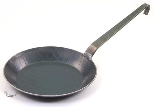 Turk Bratpfanne 20 Cm – Handgeschmiedet Aus Eisen, Mit Flachem Hakenstiel