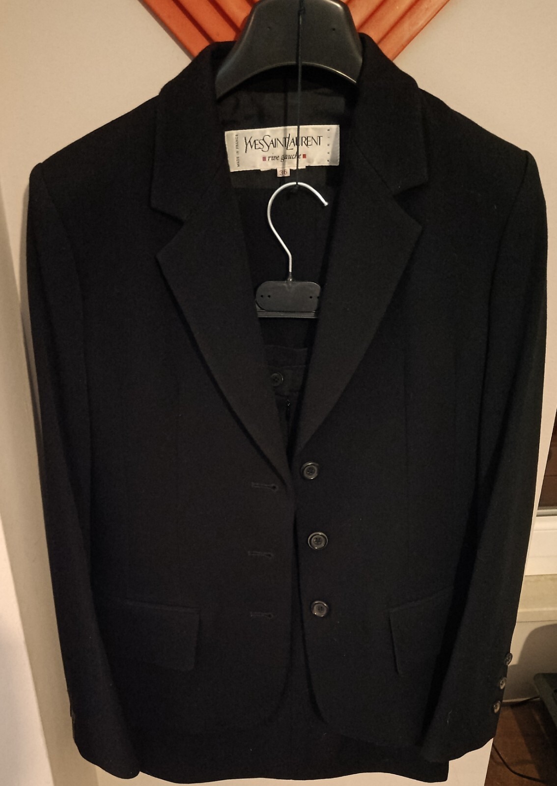 Yves Saint Laurent Rive Gauche Tailleur Donna Giacca Gonna Pantaloni