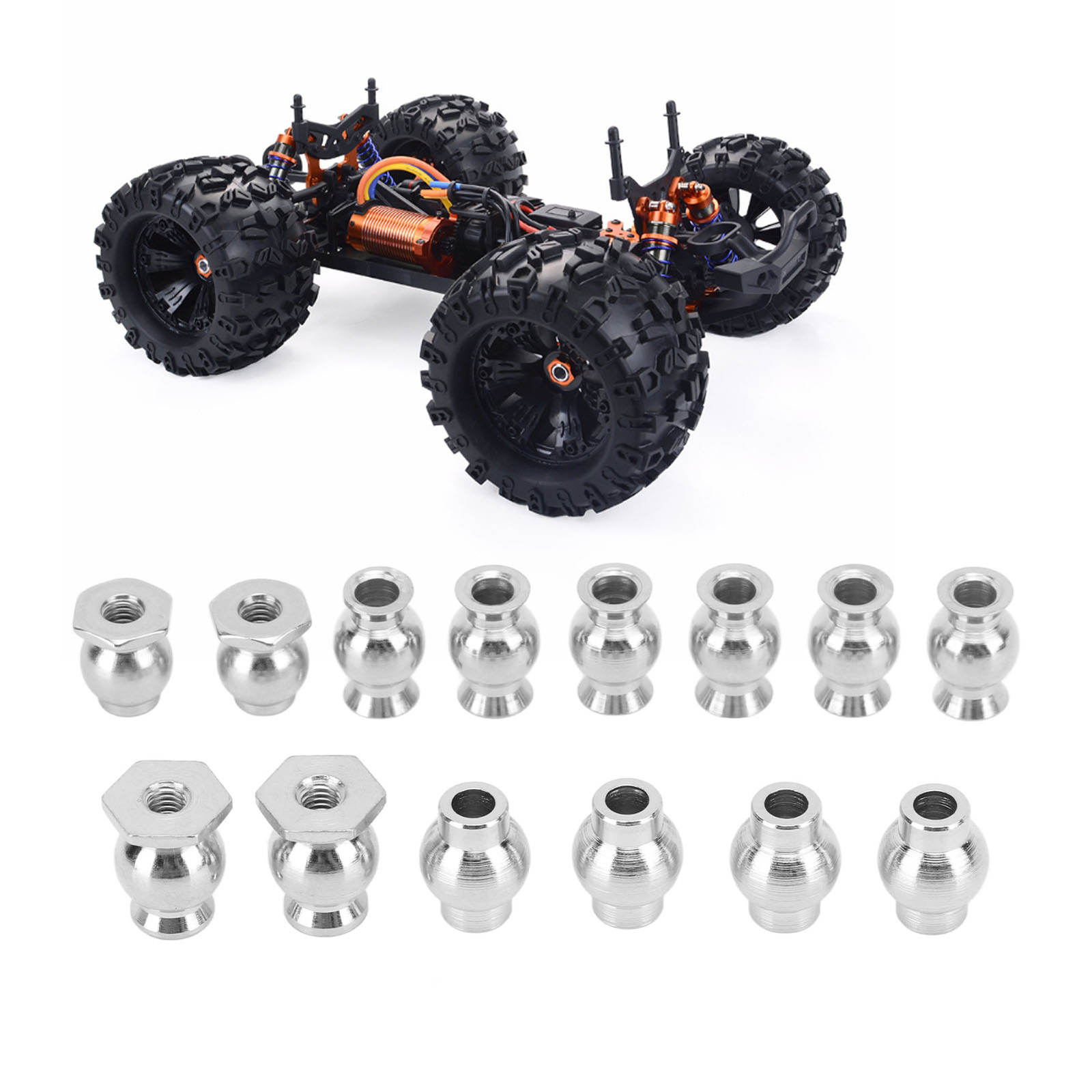 14PCS RC Car Shock Damper Ball RC Shock Damper Ball Head For ZD Racing 1/8 RC