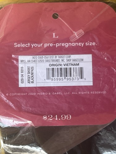 Isabel Maternity by Ingrid & Isabel™ Wide Leg Jersey Maternity Shorts Size Large - Picture 2 of 2