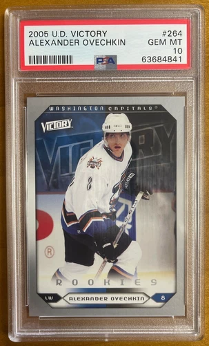 (1) 2005-06 Upper Deck Victory Alexander Ovechkin Rookie Graded PSA 10 GEM MINT!