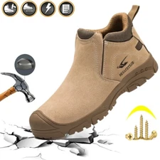 Men steel toe safety work shoe Composite toe Protective Boots Indestructible