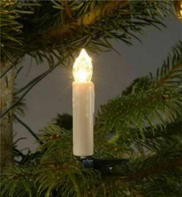5x LED Weihnachtskerze Kerze Innenbereich Lichterkette Trango Ersatz Baumkerze