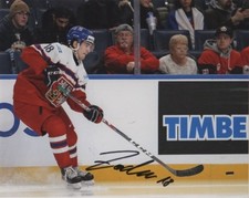 Czech Filip Zadina Autographed Signed 8x10 Photo COA
