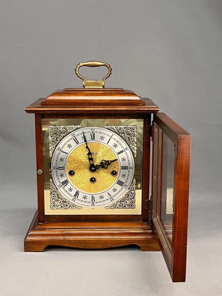 Timbre triple Howard Miller Franz Hermle Mvmt 340-020A, Alemania, 2 joyas Foto 3 de 4