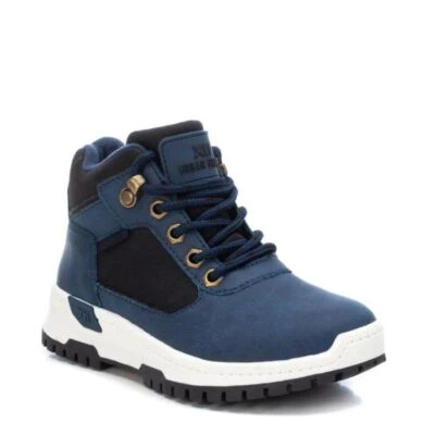 XTI Scarponcini con cerniera e lacci (Vegan), Kids - NAV (Navy)