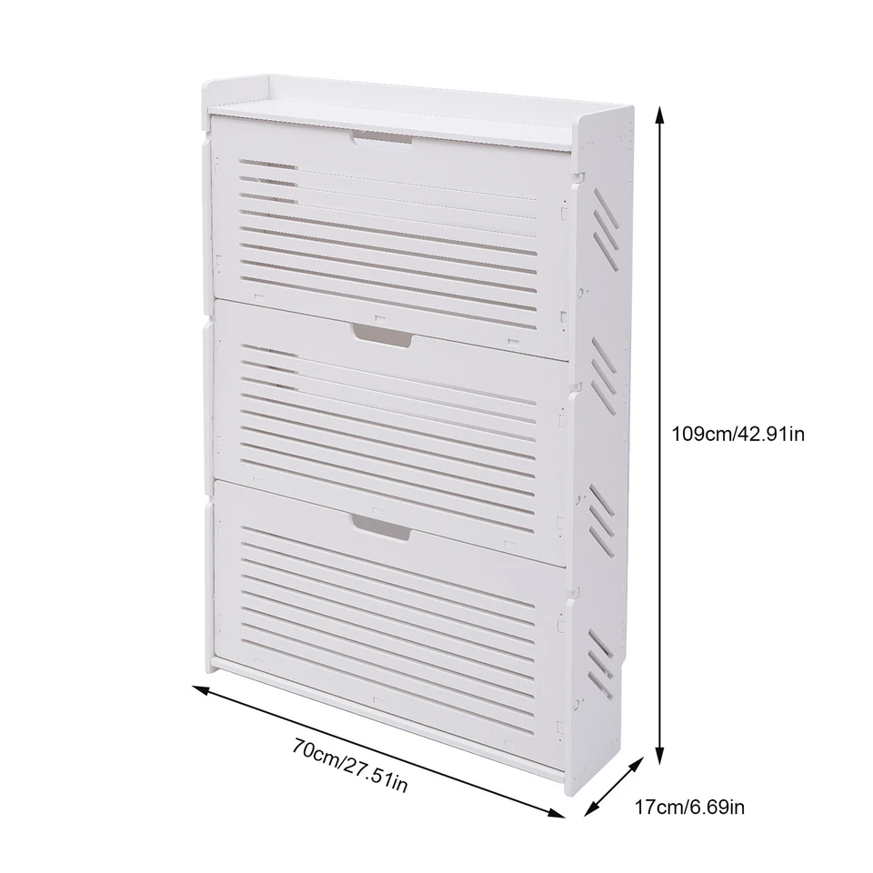 Gabinete de almacenamiento de zapatos ultrafino para dormitorio de entrada organizador de zapatos Foto 2 de 4