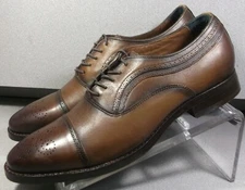 158012 PF50 DANRIDGE MEN SHOE 10.5 M BROWN LEATHER OXFORD BY JOHNSTON & MURPHY