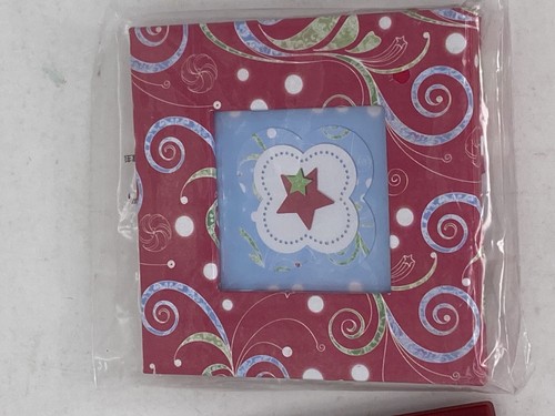Creative Memories Mini Photo Frame Ornaments Set of 3 Red & Candy Cane Holiday - Picture 3 of 5
