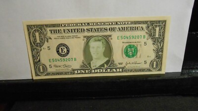 John Elway Federal Reserve Note $1 Dollar Bill!  Only 1 On E-Bay! Free Shipping!