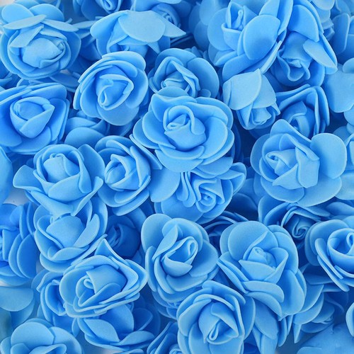 10/50/500 Pcs Artificial Flowers Home Decor Foam Rose Heads Wedding Party - Picture 18 of 29