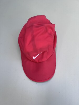 NIKE Featherlight Dri-Fit Hat Cap Neon Pink Adjustable Womens