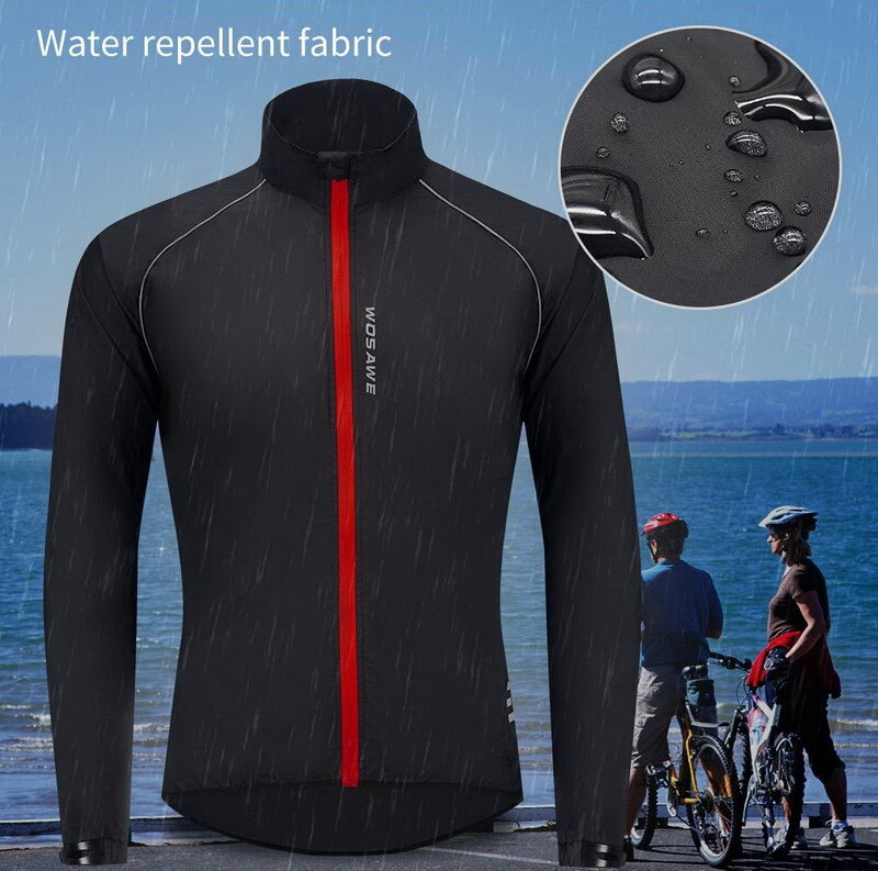 Giacca Ciclismo Uomo Antivento Impermeabile Strada Mountain Bike Ciclismo Maglia Cappotto foto 4