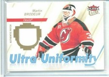 07/08 Ultra Martin Brodeur Ultra Uniformity Patch #'ed 02/25