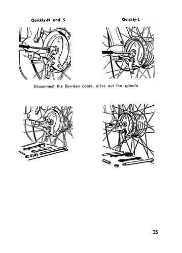 NSU Quickly instruction Book 1960 Models N-ormal S-pezial L-uxe Mopeds Manual - Picture 4 of 7