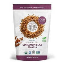 One Degree Organic Foods Organic Sprouted Granola Cinnamon Flax 11 oz