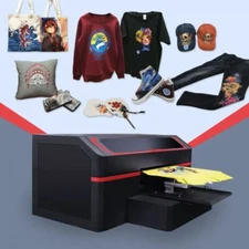 US Stock Single Station DTG Direct to Garment Printer With 8 Industrial Heads