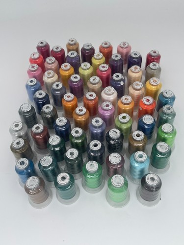 Simthread 63 Brother Colors Polyester Embroidery Machine Thread Kit 40 Weight...