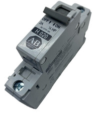 ALLEN-BRADLEY AB 1492-CB1 H020 CIRCUIT BREAKER 2 AMP 1 POLE 277VAC SER C