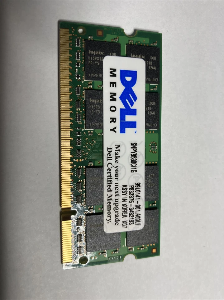 HYMP512S64BP8-S5 Hynix 1GB DDR2 SoDimm Non ECC PC2-6400 800Mhz Memory - Image 2 of 2