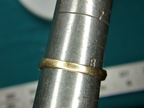 10kt Yellow Gold Estate Ring with Marquise Shape Pink Stone size 8 #3042 - Picture 5 of 8