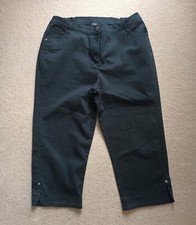 BonMarch� - Black Cropped Carpi Jeans - Size 14
