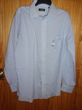 CHAPS DRESS SHIRT MEN - CLEAR WATER - SIZE 16 1/2  (34-35)RET 55.00(RD-23-188)